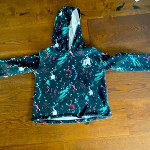 JUSTICE black splatter paint hoodie sweatshirt for girls